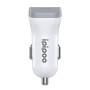 ipipoo XP-3 Dual USB Car Fast Charging Charger with Android Line(White)