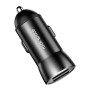 Rock H8 12W 2.4A выходной uput USB Smart Car Charger (черный)