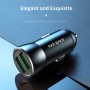 Rock H8 12W 2.4A выходной uput USB Smart Car Charger (черный)