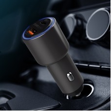 WIWU PC 100 Type-C / USB-C PD + USB Double Port Car Charger