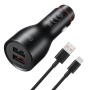 Оригинальный Huawei P0006 Dual USB -интерфейс Super Fast Charging Car Charger (максимум 66 Вт) (черный)