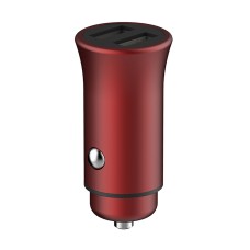 ONDA CZ05 3.1A Dual USB Metal Smart Car Charger (Red)