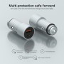 ONDA CZ06S PD + QC3.0 Metal Fast Charging Car Charger (Silver)