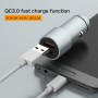 ONDA CZ06S PD + QC3.0 Metal Fast Charging Car Charger (Silver)