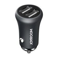 JOYROOM DC 12-24V Dual Ports USB 3.1A Mini Adapter Car Charger for Apple & Android Devices(Tarnish)