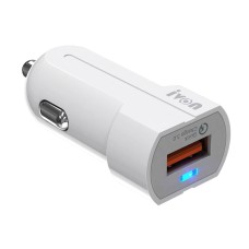 IVON CC13 QC 3.0 Fast Charging Car Charger (White)