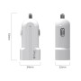 IVON CC13 QC 3.0 Fast Charging Car Charger (White)