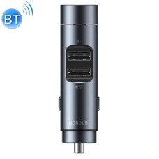 Baseus T Typed Bluetooth MP3 Car Charge, Baseus Energy Column Car Wireless Bluetooth 5.0 +5V 3.1A MP3 Charger(Grey)