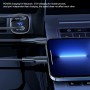 USAMS US-CC155-1 C29 72W Type-C / USB-C + USB Zinc Alloy Fast Charging Digital Display Car Charger