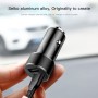 Baseus 3.4A Dual USB Ports Car Charger with 2A 1m 8 Pin Braided Cable Set, For iPhone, Galaxy, Sony, Lenovo, HTC, Huawei, and other Smartphones