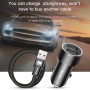 Baseus 3.4A Dual USB Ports Car Charger with 2A 1m 8 Pin Braided Cable Set, For iPhone, Galaxy, Sony, Lenovo, HTC, Huawei, and other Smartphones