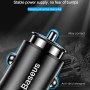 Baseus Gentleman Series 4.8a Dual-USB Smart Car Fast Charger, для iPhone, Galaxy, Sony, Lenovo, HTC, Huawei и других смартфонов (Black)