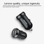 Original Lenovo HC11 2.4A Output Dual USB Mini Car Charger (Black)