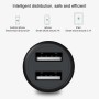 Original Lenovo HC11 2.4A Output Dual USB Mini Car Charger (Black)