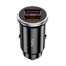 TotuDesign DCCQ-04 Series серия Dual USB QC 4.0 Car Charger (Black)