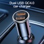 TotuDesign DCCQ-04 Series серия Dual USB QC 4.0 Car Charger (Black)