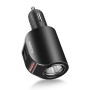 Floveme Digital Display 3.1a Dual-USB + Cigarette Car Car Car Fast Charger для iPhone, Galaxy, Sony, Lenovo, HTC, Huawei и других смартфонов (черный)