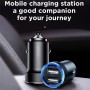 Joyroom C-A01 Wise Series 2.4a Dual Port Car Charger Quick Charger (темно-серый)