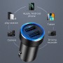 Joyroom C-A01 Wise Series 2.4a Dual Port Car Charger Quick Charger (темно-серый)