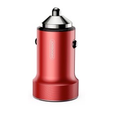 JOYROOM C-A01 Wise Series 2.4A Dual Ports Car Charger Quick Charger(Red)