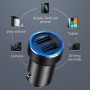 Joyroom C-A02 Wise Series 3.4a Dual Port Car Charger быстрое зарядное устройство (темно-серый)