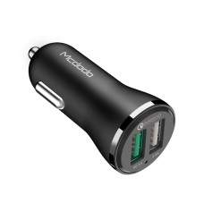 McDodo CC-4910 30W QC 3.0 Dual USB-порты Car Charger (Black)