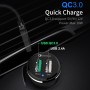 McDodo CC-4910 30W QC 3.0 Dual USB-порты Car Charger (Black)