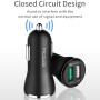 McDodo CC-4910 30W QC 3.0 Dual USB-порты Car Charger (Black)