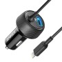 Anker A2214 5V / 2,4A PowerDrive 2 Elite USB -автомобильный зарядное устройство быстро зарядка с 8 -контактным кабелем (черный)