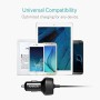 Anker A2214 5V / 2,4A PowerDrive 2 Elite USB -автомобильный зарядное устройство быстро зарядка с 8 -контактным кабелем (черный)