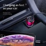 Baseus 45W Dual Car Car Digital Display Intelligent Quick Charge Charger (Black)