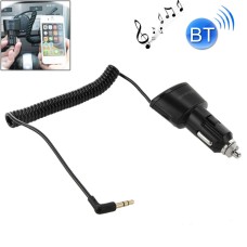 Car Charger Bluetooth 3.5mm AUX Audio Receiver Music Adapter with USB Port for iPad / iPhone 5 & 5C & 5S / iPhone 4 & 4S / Galaxy S IV / S III, DC 5V / 2.1A, Cable Length: 30cm (can be extended up to 95cm)(Black)