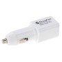 5V 2.1A 2-Ports USB Universal Car Charger for iPhone 6S & 6S Plus, iPhone 6 & 6 Plus, iPad Air 2 & Air, Galaxy S6 / S6 edge / S IV / Note 5, HTC, LG, Sony, Huawei, Lenovo(White)