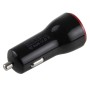 5V 2.4A 2-Ports USB Universal Car Charger(Black)