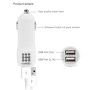 Haweel Высококачественное 2.1A + 1A Dual USB -порты Car Charger (черный)