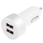 5V 2.1A Dual USB Car Charger Adapter, For iPhone, Galaxy, Huawei, Xiaomi, LG, HTC and Other Smart Phones(Silver)