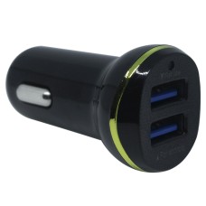 LZ-311 Круглая двойная USB-порты, совместимое с Android и iOS (Black)