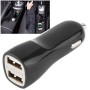 2.1A & 1.0A Dual USB Car Charger Adapter, For iPhone, iPad, Galaxy, Huawei, Xiaomi, LG, HTC, other Smart Phones and Tablets(Black)