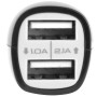 2.1A & 1.0A Двойной USB -автомобильный адаптер зарядного устройства, для iPhone, iPad, Galaxy, Huawei, Xiaomi, LG, HTC, другие смартфоны и планшеты (черный)