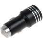 KX-C001 2 USB-порты 5V 4.2A CAR Зарядное устройство с функцией Hafety Hammer, для iPhone, iPad, Galaxy, Huawei, Xiaomi, LG, HTC, другие смартфоны и планшеты (черный)