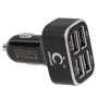 4-Ports 5V (2.1A + 2.1A + 1A + 1A) USB Universal Car Charger(Black)