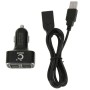 4-Ports 5V (2.1A + 2.1A + 1A + 1A) USB Universal Car Charger(Black)