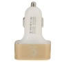 4-Ports 5V (2.1A + 2.1A + 1A + 1A) USB Universal Car Charger(Gold)