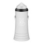 ENKAY Hat-prince E09 Aluminum Alloy + ABS Car Safety Hammer Double USB Car Charger(Silver)