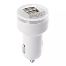 Mini Car Charger с 2 USB -портами для iPad Air 2 & Air & 4 & 3 & 2, iPhone 6 и 6 Plus & 5C & 5S & 4 & 4S & 3GS (белый)