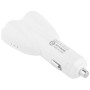 DC 5V 4.2A Dual Core Dual USB Smart Car Charger, For iPhone, iPad, Galaxy, Huawei, Xiaomi, LG, HTC, other Smart Phones and Tablets(White)