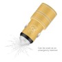 ENKAY Hat-prince E10 Aluminum Alloy + ABS Car Safety Hammer Double USB Car Charger(Gold)