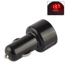 5V 2.1A LED USB Car Charger with Electric Meter for Galaxy S6 / S5 / G900 / S IV (i9500) iPhone 6 & 6 Plus, iPhone 5 & 5S & 5C, iPad Air 2 &  Air & mini & mini 2 Retina, iPod touch 5(Red)