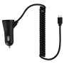 3.1A Dual Ports Android Wired Smart Car Charger, For Galaxy, Sony, Lenovo, HTC, Huawei, and other Smartphones (Black)