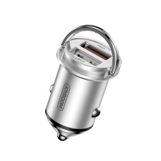 JOYROOM JR-C10 PPS Series 45W Daul USB Port Smart Car Charger (Silver)